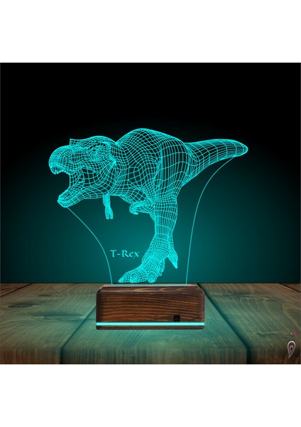 Kirppi 3D Lamba Dinozor T-Rex Masa Gece Lambası-1 modelleri