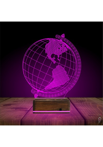 Kirppi 3D Lamba Dünya Globe Ofis Hediye Masa Gece Lambası indirimleri