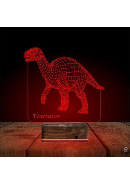 Kirppi 3D Lamba Dinozor Tiranazor Masa Gece Lambası fırsatları