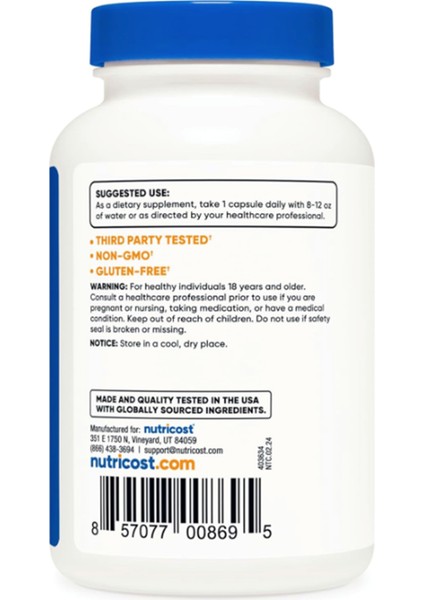 Vitamin K2 (Mk4) 240 Capsules (100MCG).ABD Menşei