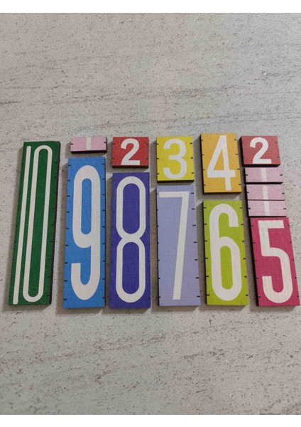 Kolay Matematik Ahşap Sayı Seti