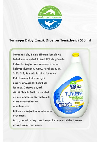 Turmepa Baby Emzik Biberon Temizleyici 500 ml 5 Al 4 Öde ve Rosie Pamuk