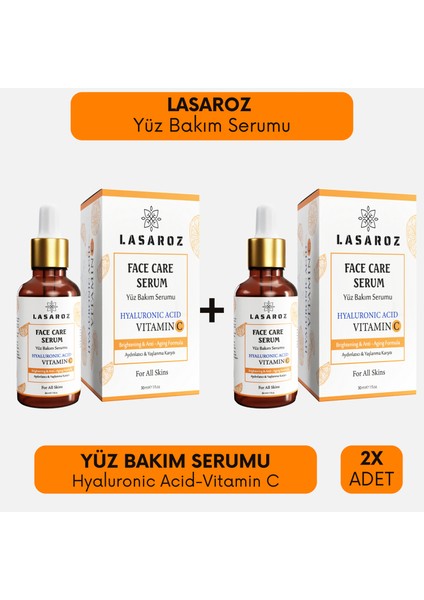 2 Adet Yüz Bakım Serumu Leke Karşıtı Serum 30 ml