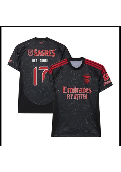 Benfica 2024/25 Yeni Sezon Kerem Aktürkoğlu Deplasman Forması (Black)