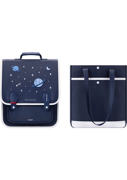 Zoyzoii Retro Okul Çantası – Blue Space