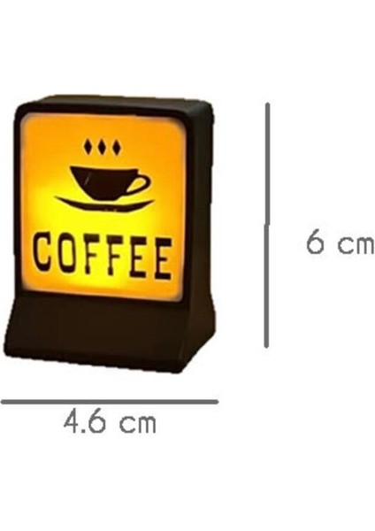Ledli Coffee Tabela Mini Figür
