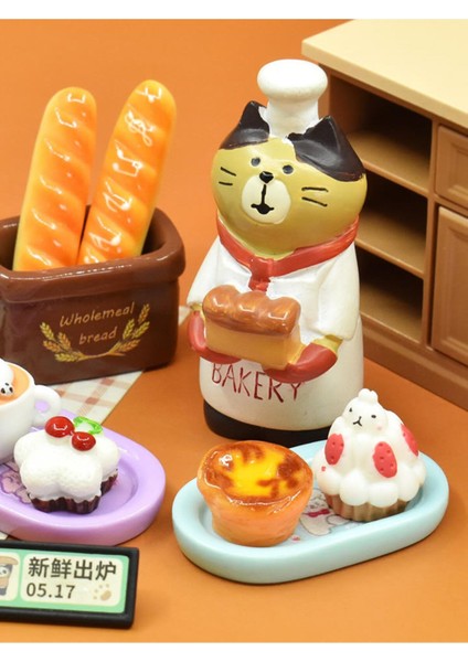 Pastacı Kedi Mini Figür