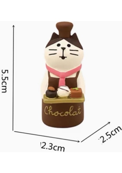Çikolatacı Kedi Mini Figür
