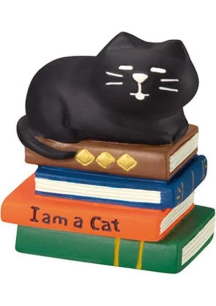 Kitaplı Kara Kedi Mini Figür