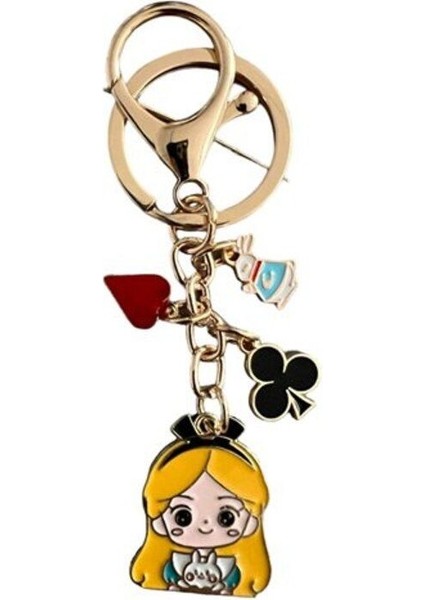 Alice In Wonderland Charm Anahtarlık