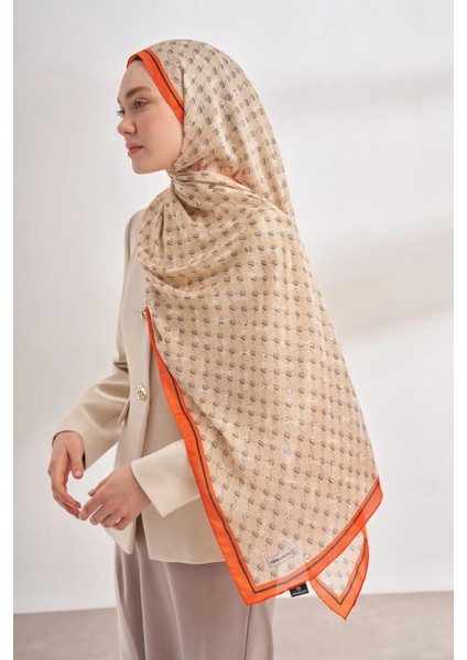 Ithal Vual Monogram Desen Şal -52929