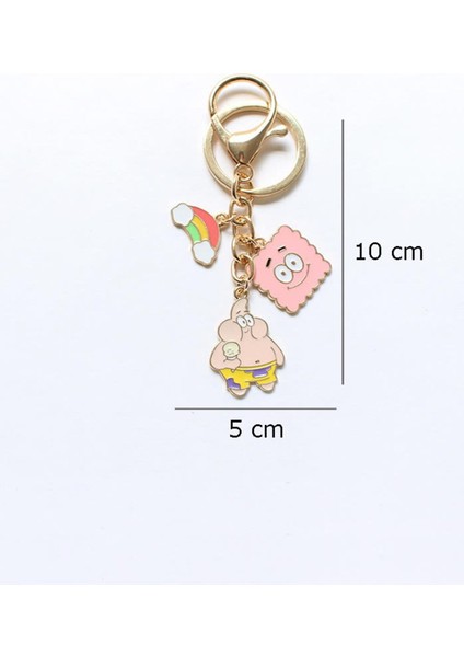 Patrick - Sünger Bob Metal Charm Anahtarlık