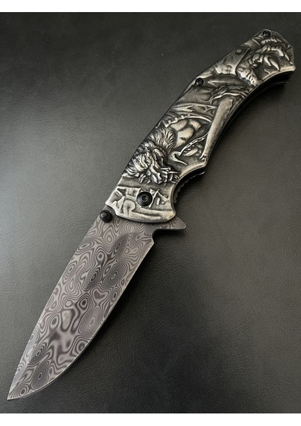 Kamp Outdoor Çakı Kabartma Motifli Çakı