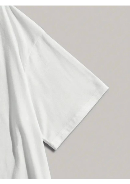 Baskılı Oversize Bisiklet Yaka Tshirt