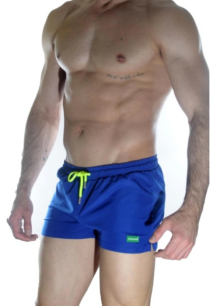 Miraxx Erkek Mavi Mini Mayo Short