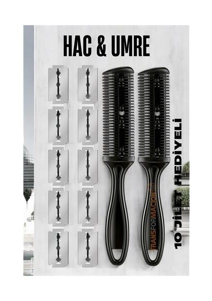 Hac Tıraş Usturası Umre Usturası Tıraş Aleti 10 Jiletli