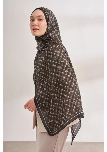 Ithal Vual Monogram Desen Şal -46463