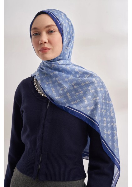 Ithal Vual Monogram Desen Şal -46463