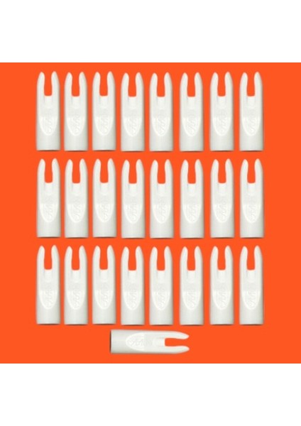 Arizona Plastik Nock -Ok Arkalık 11/32 Inch Beyaz 25 Li Paket - 53c912b