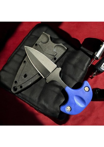 Ayı Dişi Kolye Çelik Çakı