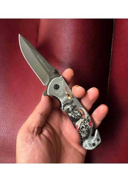 Sog Kızılderili Motifli Çelik Çakı fiyatları