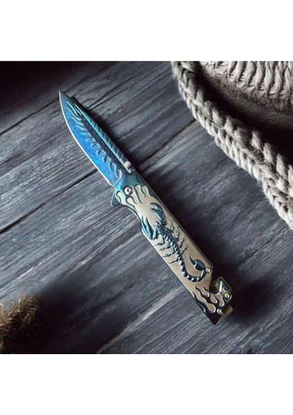 Akrep Motifli Çelik Çakı fiyatları