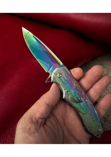 Rainbow Kurt Kabartmalı Çelik Çakı fiyatları