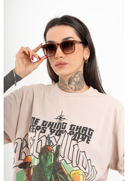 Cateye Kare Cris Model Unisex Güneş Gözlüğü UV400 - RG23043