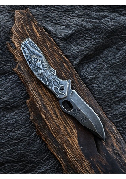 Kurt Motifli Çelik Çakı fiyatları