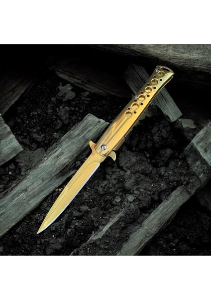 Sarı Renk Paslanmaz Çelik Açılır Kapanır Yunus Çakı