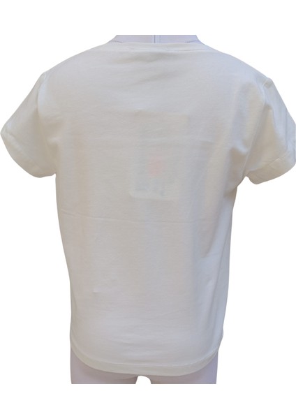 Kız Çocuk T-Shirt Bien Baskılı 11 Yaş Beyaz fiyatları