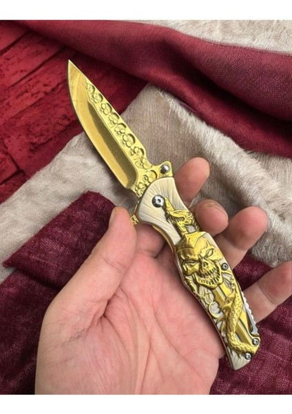 Gold Kuru Kafa Çelik Çakı