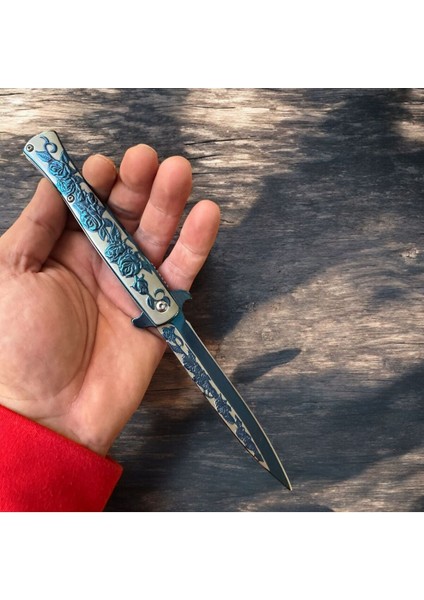 Gül Desenli Çelik Çakı fiyatları