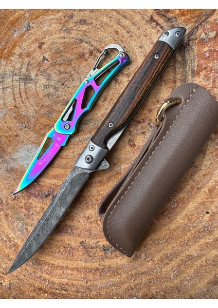 M390 Damasgus Işlemeli Çelik Çakı