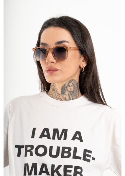 Cateye Kare Cris Model Unisex Güneş Gözlüğü UV400 - RG23043