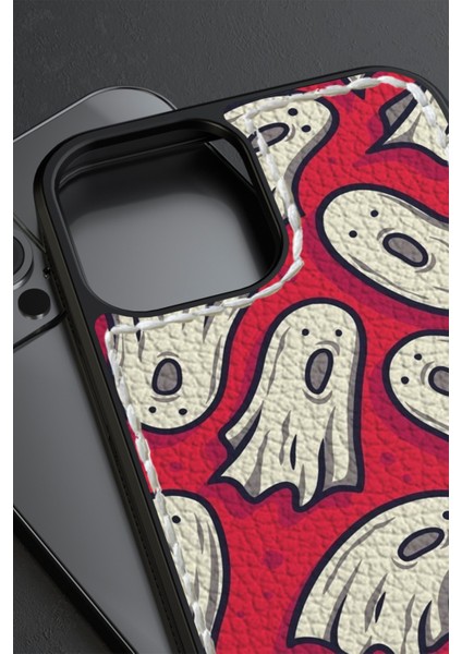 Ghost Deri ve Dikişli Telefon Kılıfı