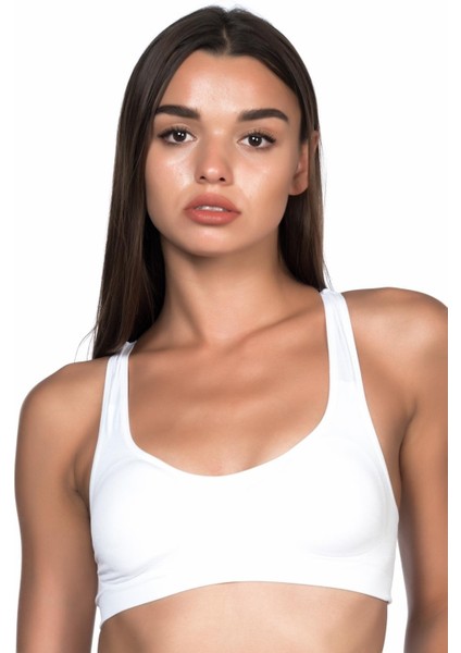 Miraxx Beyaz Mı Emay 4025 Pedli Sporcu Büstiyer