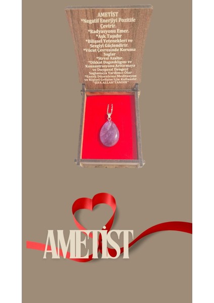 Doğal Ametist Taşı Kolye – Şıklık ve Ruhsal Dengenin Simgesi