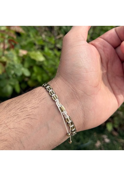 Hematit Bileklik - Avril Antic Yellow Bileklik - Tasarım Bileklik - Özel Kesim Ayarlanabilir fırsatları