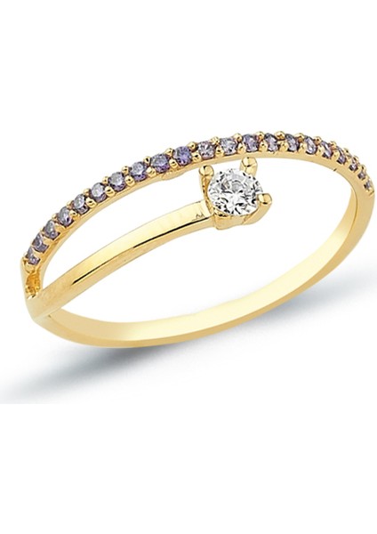 14 Ayar Altın Sonsuz Zarafet Yüzük