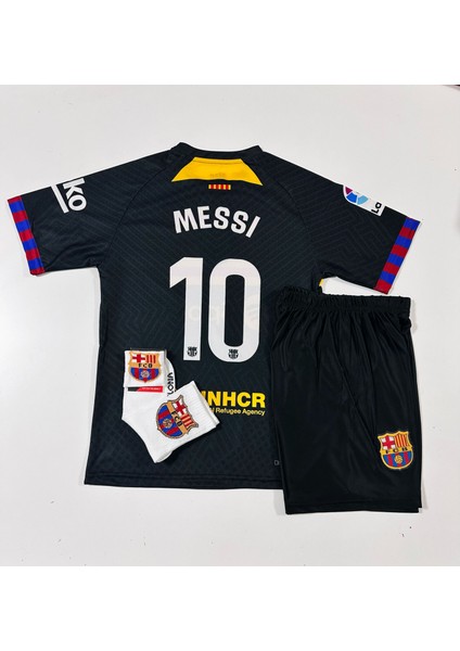 Barça 2024/25 Yeni Sezon Lionel Messi Konsept Çocuk Forması 4'lü Set (Armalı)