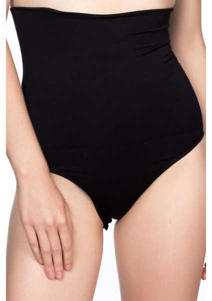 Miraxx Siyah Mı Emay 2019 Double Yüksek Bel Çıtçıtlı Slip Korse