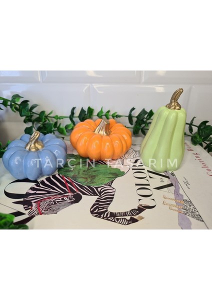 3'lü Balkabağı Dekor,halloween,el Yapımı(Handmade)