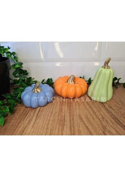 3'lü Balkabağı Dekor,halloween,el Yapımı(Handmade) indirimleri
