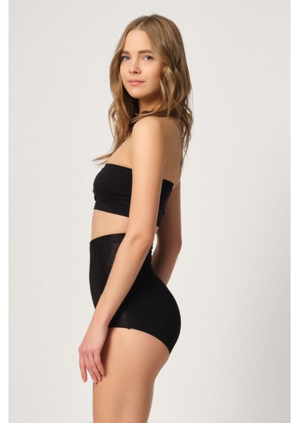 Miraxx Siyah Mı Emay 2842 Lazer Dantelli Slip Korse fiyatları
