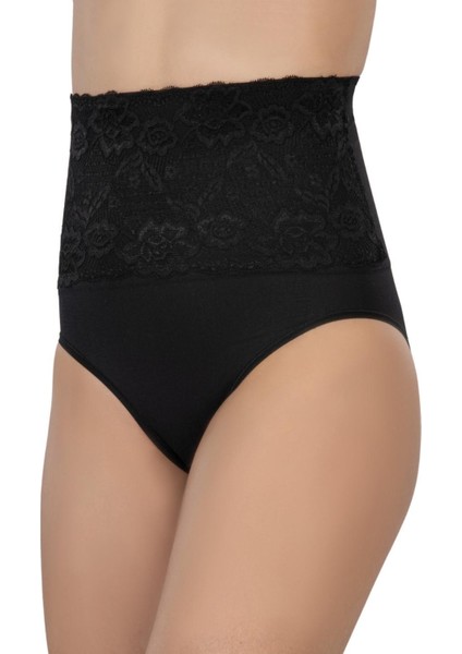Miraxx Siyah Mı Emay 2090 Önü Dantelli Yüksek Bel Slip Korse fiyatları