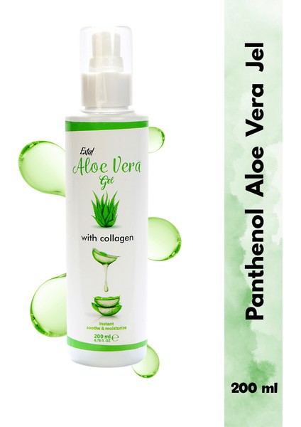 Aloe Vera Içerikli Serinletici Nemlendirici Kolajen Destekli Jel 200 ml