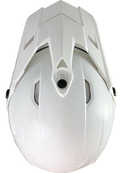 N600 White Cross Motosiklet Kaskı