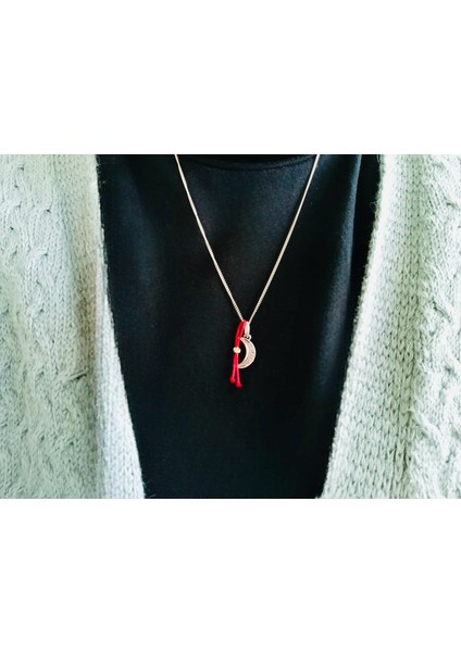 14 Ayar Altın Kırmızı Ipli Dilek Dorika Charm