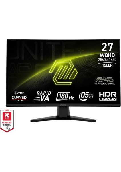 Msı 27 Mag 274CQF 2560X1440 (Wqhd) Curved Gaming Monitör